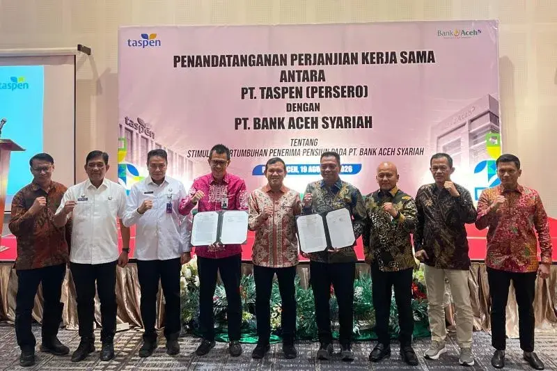 Bank Aceh dan Taspen Perkuat Layanan Dana Pensiun ASN di Aceh, 45.688 Pensiunan Terlayani