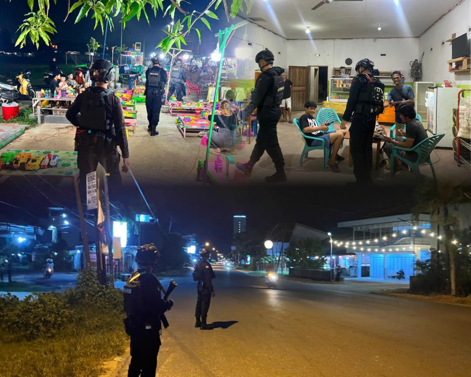 Brimob Kalbar Hadir di Tengah Masyarakat, Cegah Kriminalitas Lewat Patroli Rutin