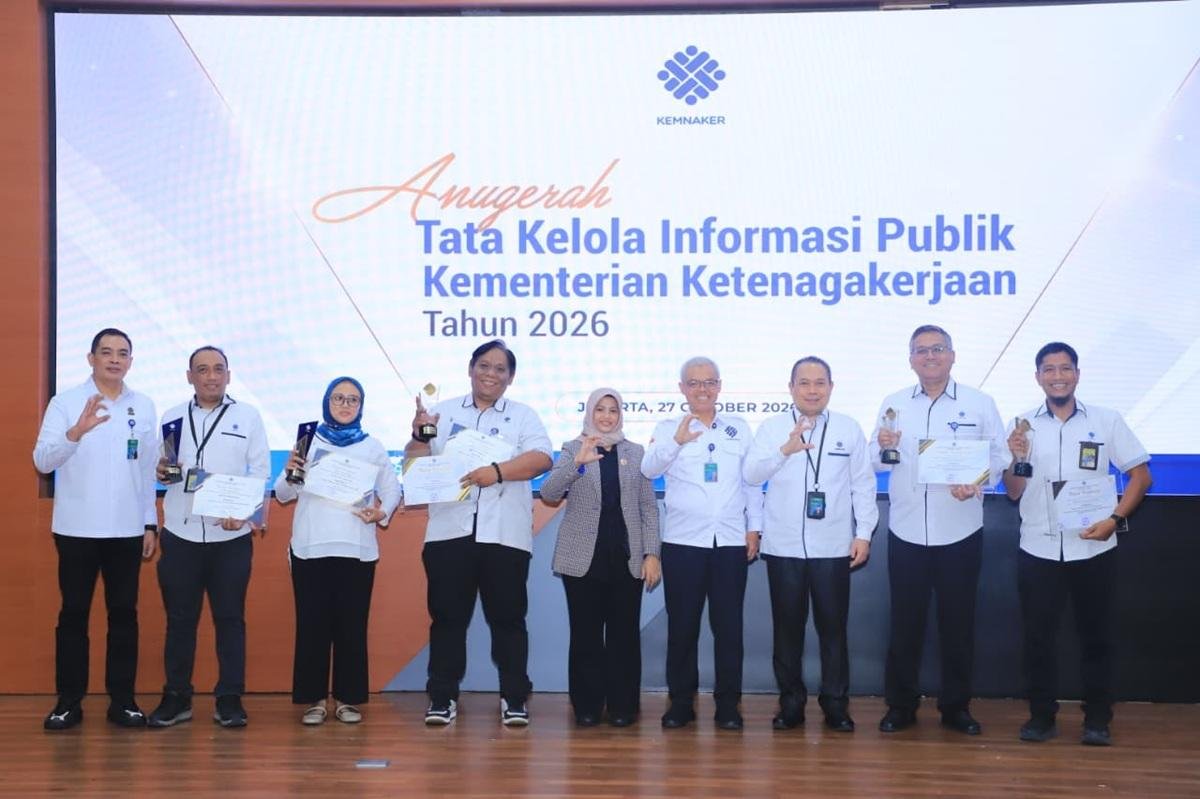 Pelayanan Publik Informatif Diperkuat, Kemnaker Apresiasi PPID dan Pengelola Medsos