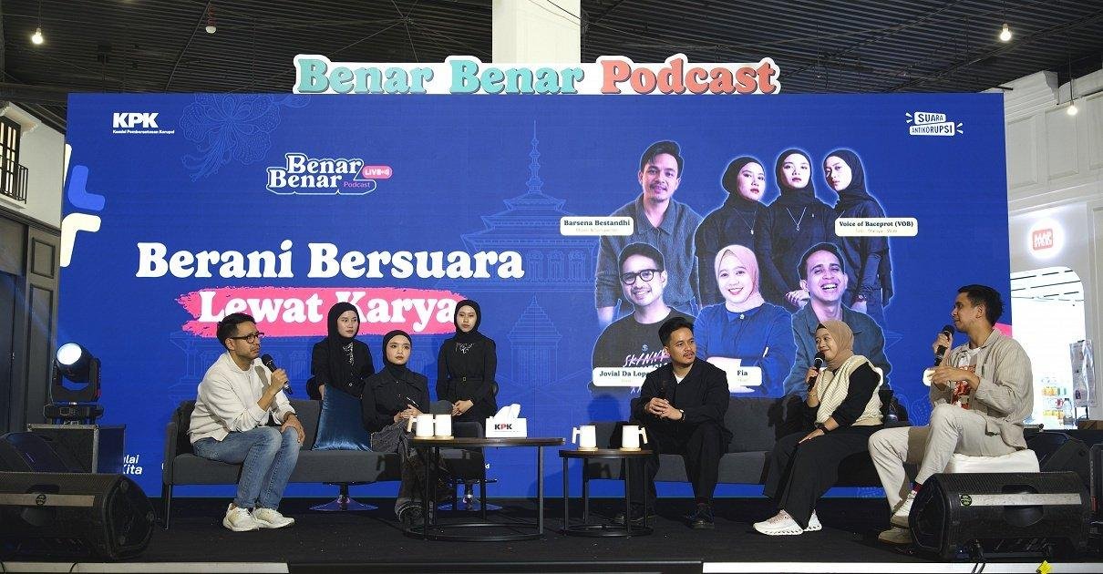 Lewat Podcast Live di Bandung, KPK Dorong Anak Muda Berani Bersuara Lewat Karya