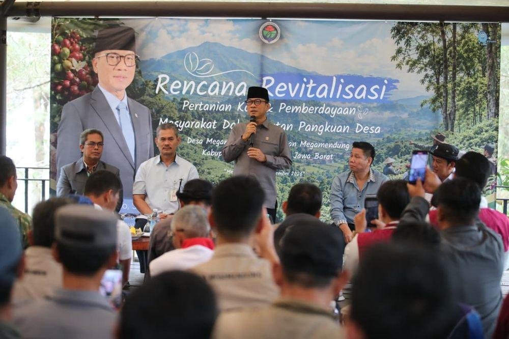 Mendes Yandri Usulkan Tumpang Sari Kopi-Jahe di Megamendung Dongkrak Pendapatan Petani