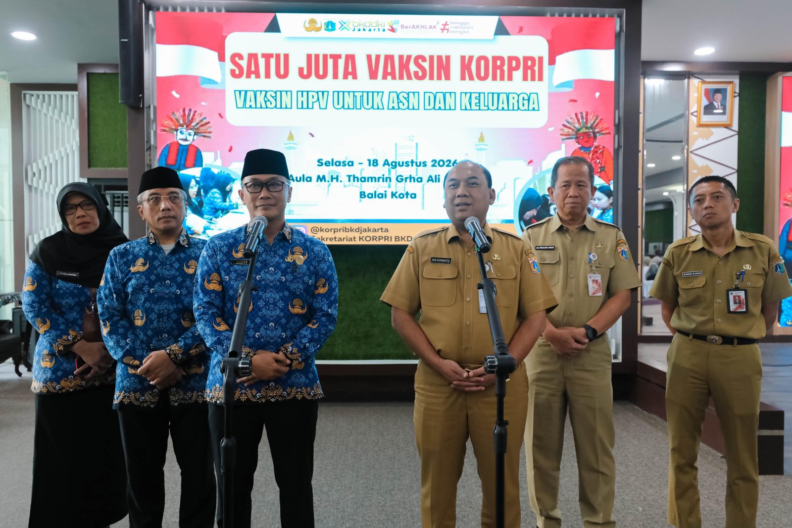 Pemprov DKI Dukung Program Sejuta Vaksin HPV bagi ASN dan Keluarga
