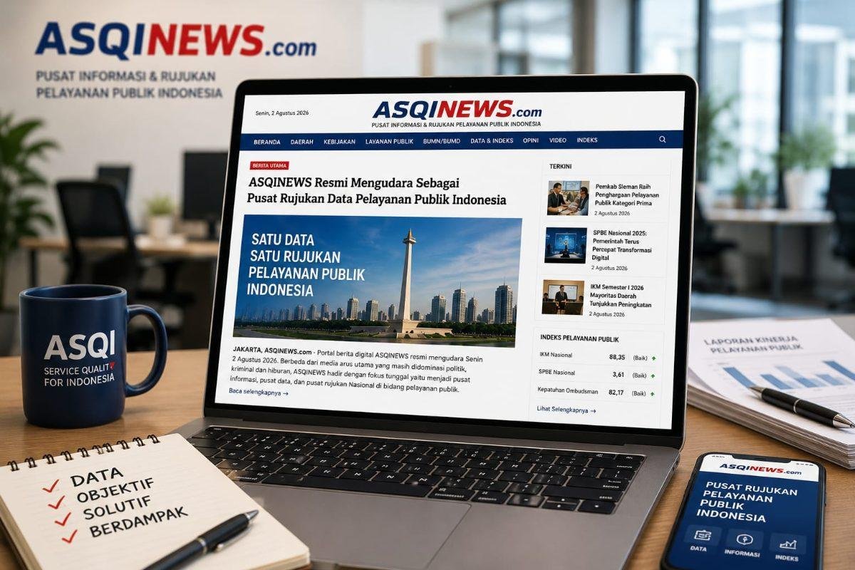 ASQINEWS Resmi Mengudara Sebagai Pusat Rujukan Data Pelayanan Publik Indonesia