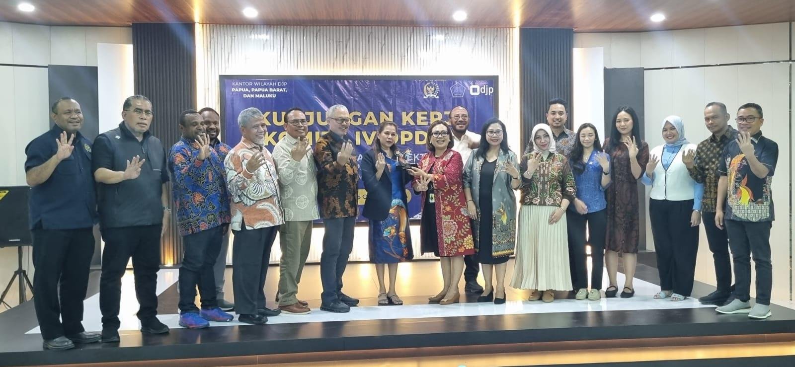 Komite IV DPD RI Dalami Pelaksanaan UU Perpajakan di Papua, Soroti Kesenjangan Penerimaan dan Kesiapan Coretax